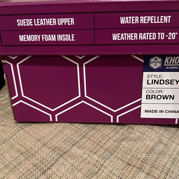 Khombu boots Lindsey suede water repellent women’s size 7 - Picture 6 of 6